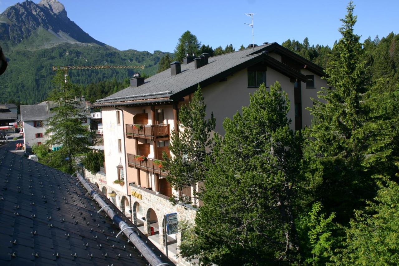 Hotel Poestli Maloja Exteriör bild